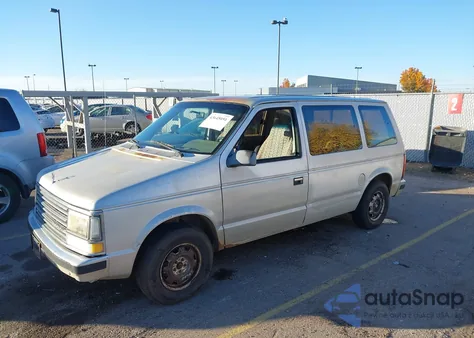 1988 Plymouth Voyager Se from USA, damaged, VIN 2P4FH41K6JR619098